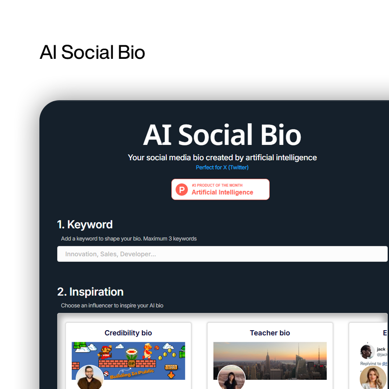 AI Social Bio